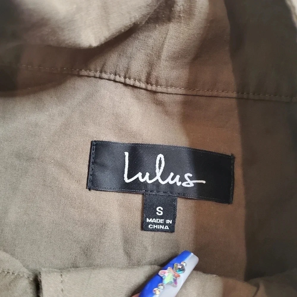 Lulu's Style Sergeant Olive Green Jacket - Picture 8 of 9